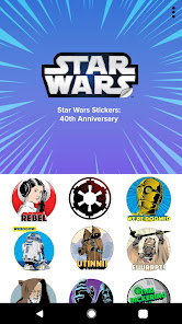 Captura de Pantalla 6 Star Wars Stickers: 40th Anniv android