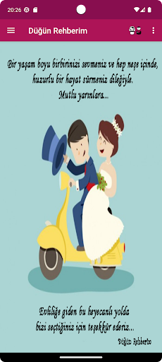 Android application Düğün Rehberim screenshort