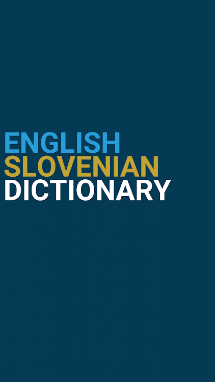 English : Slovenian Dictionary - 3.0.2 - (Android)