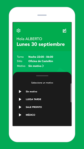 CheckingPlan Fichajes Screen 3