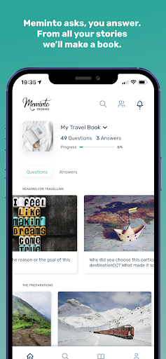 Android application Meminto Stories | Write Books screenshort