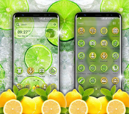 Android application Lemon Launcher Theme screenshort