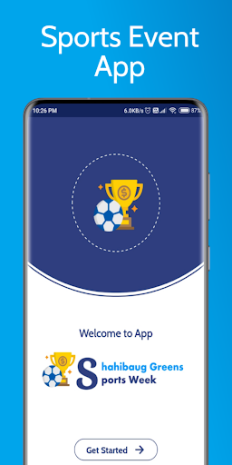 Sports Event App Screen 2