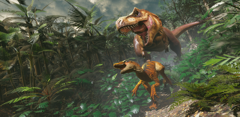 VR Jurassic Dino Park Coaster