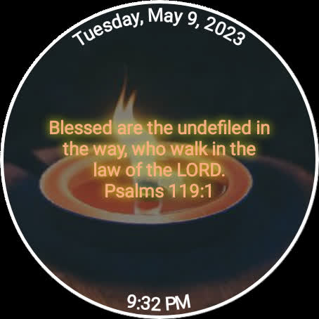 My Lamp Bible Watch Face Screen 2