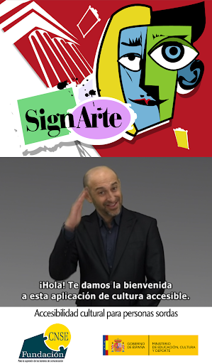 Android application SignARTE screenshort