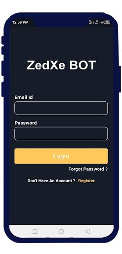 Android application ZedXe BOT screenshort