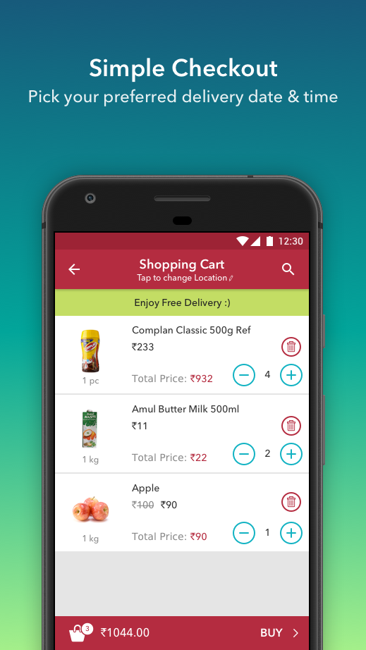 Android application Nukkad Shops: Grocery Shopping screenshort