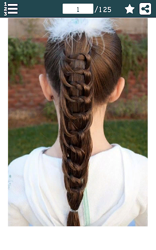 Android application Little Girls Hair Style Ideas screenshort