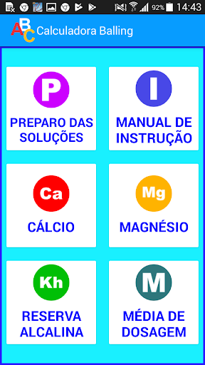 Android application Calculadora Balling screenshort