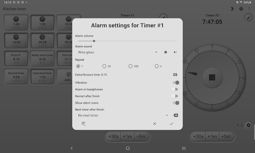 Kitchen Multi-Timer Captura de pantalla