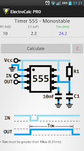 צילום מסך של ElectroCalc PRO