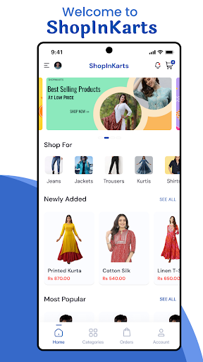 Android application ShopInKarts screenshort