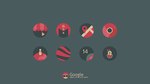 Sagon Circle: Dark Icon Pack - Personalization - apps