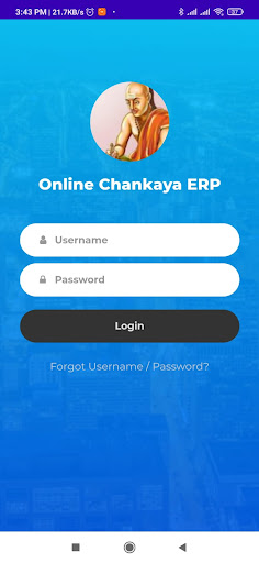 Android application Chanakya ERP Online Access screenshort