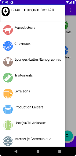 Android application Caprinmob screenshort