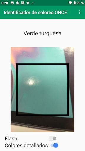 Identificador de colores ONCE Screen 2