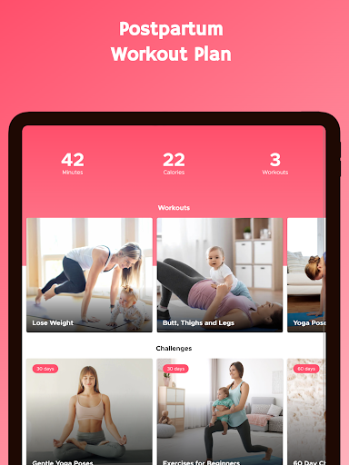 Screenshot of Postnatal Workouts