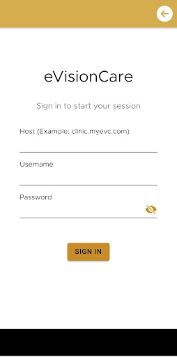 Android application eVisionCare screenshort
