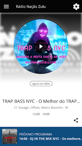 Android application Rádio Nação Zulu screenshort