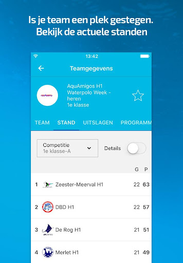knzb waterpolo Screen 2