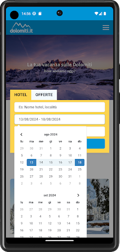 Android application Dolomiti.it screenshort