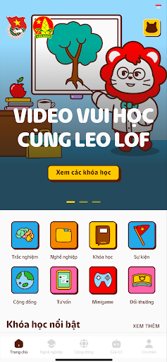 Android application Hướng Nghiệp LwL screenshort