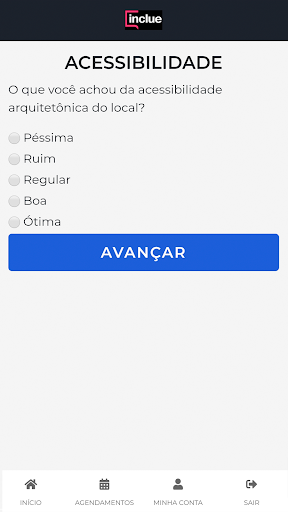 Android application Inclue screenshort