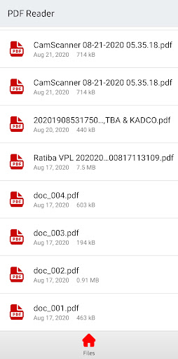 Android application PDF Reader screenshort