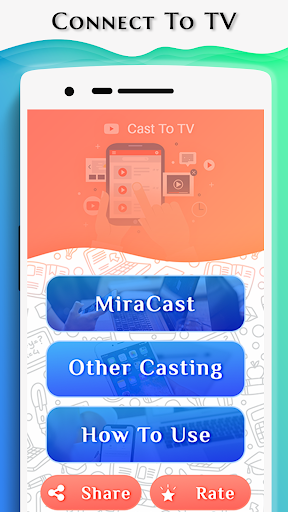 Android application Cast to TV Chromcast and Roku: screenshort