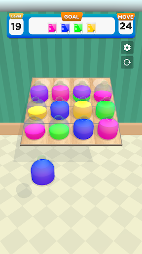 Android application Fill Bottles screenshort