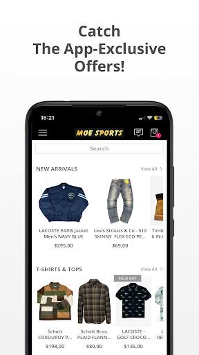 Android application Moesports screenshort