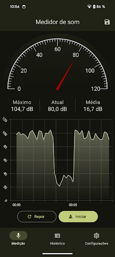 Visualização do aplicativo