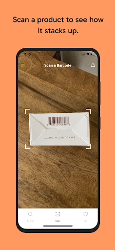 Sesame: Healthy Food Scanner Screen 2