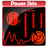 Red vortex Poweramp Skin icon