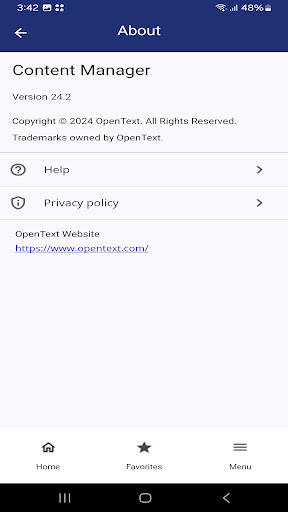 OpenText Content Manager Screen 2