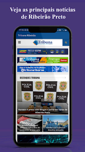 Android application Tribuna Ribeirão screenshort