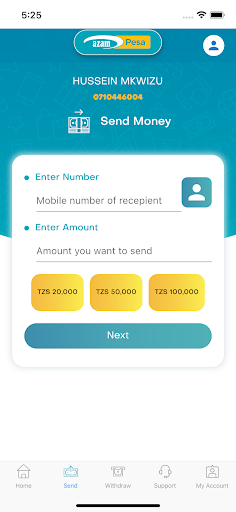 AzamPesa Screen 2