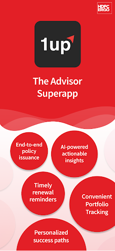 Android application 1UP by HDFC ERGO screenshort