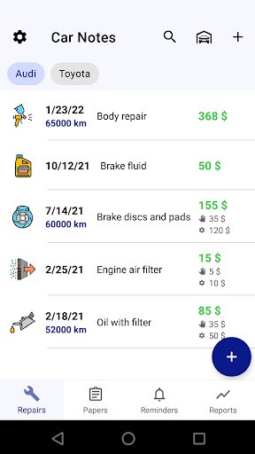 Car service tracker 4.6 screenshots 1