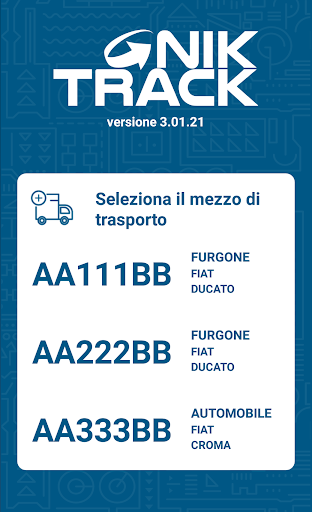 NikTrack Screen 2