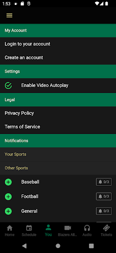 Screenshot of UAB Blazers