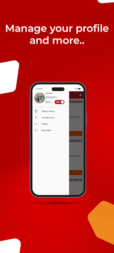 Ordenes: Rider App Screen 3