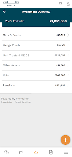 Work Life Wealth Client Hub Screen 3