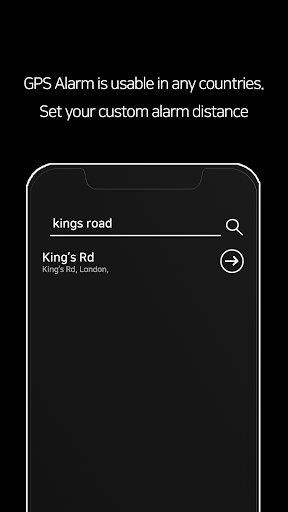 Global GPS Alarm Screen 2