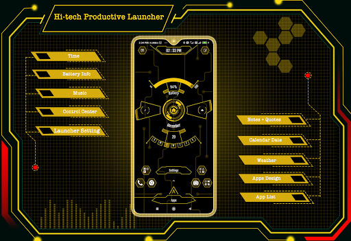 Hi-tech Productive Launcher  screenshots 1