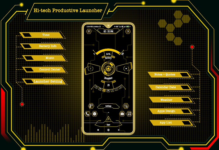 Hi-tech Productive Launcher - 14.0 - (Android)