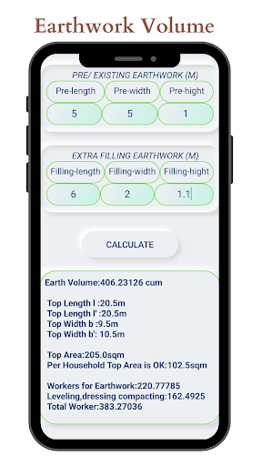 EW Calculator: Plinth Rise Screen 2