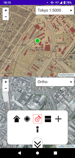 Android application Tokyo Map Old 2020 screenshort