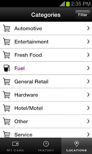 EasyFuel Screen 2